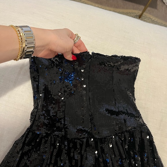 WeWoreWhat Corset Feather Gown - Picture 7 of 7